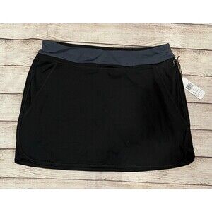NWT Kiwi Kate Skort Women's Skirt Black Golf Tennis Sports or Swim Size Large